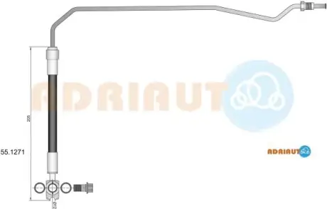 Тормозной шланг adriauto 55.1271
