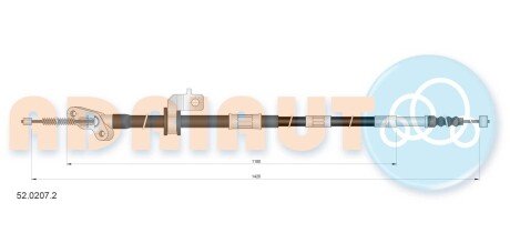 Трос ручного тормоза adriauto 52.0207.2