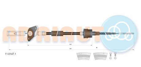 Трос зчеплення adriauto 1101471