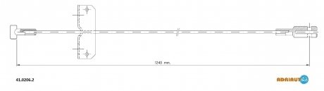 Трос зупиночних гальм adriauto 4102062