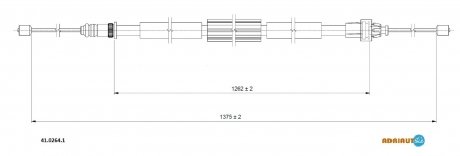 Трос зупиночних гальм adriauto 4102641