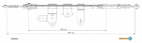 Трос зупиночних гальм adriauto 5202132