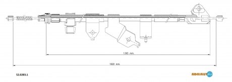 Трос зупиночних гальм adriauto 5202831