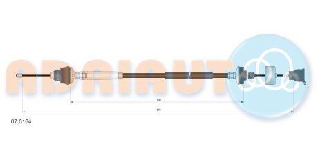 Тросик сцепления adriauto 070164