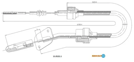 Трос зчеплення adriauto 1101211