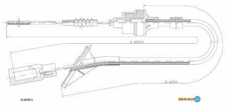 Тросик сцепления adriauto 1101351