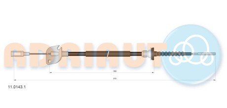 Тросик сцепления adriauto 11.0143.1