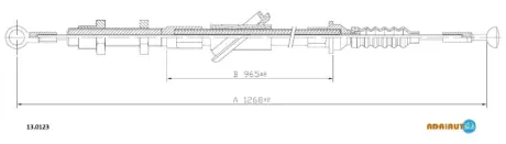 Трос зчеплення Adriauto 13.0123