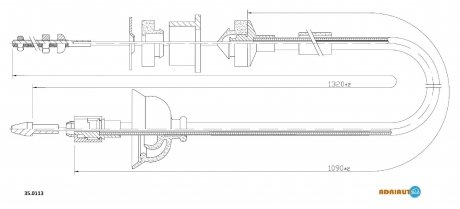 Тросик сцепления adriauto 350113