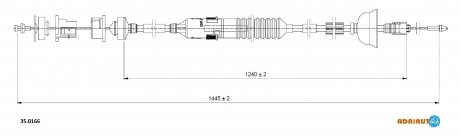Тросик сцепления adriauto 350166