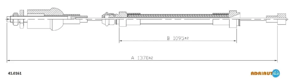 Тросик сцепления adriauto 410161