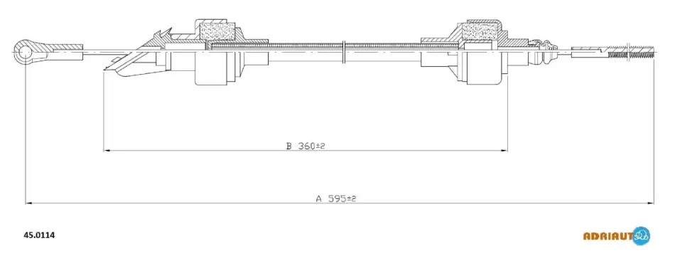 Тросик сцепления adriauto 450114