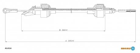 Тросик сцепления adriauto 450114
