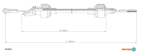 Тросик сцепления adriauto 450114 Сеат Ибица