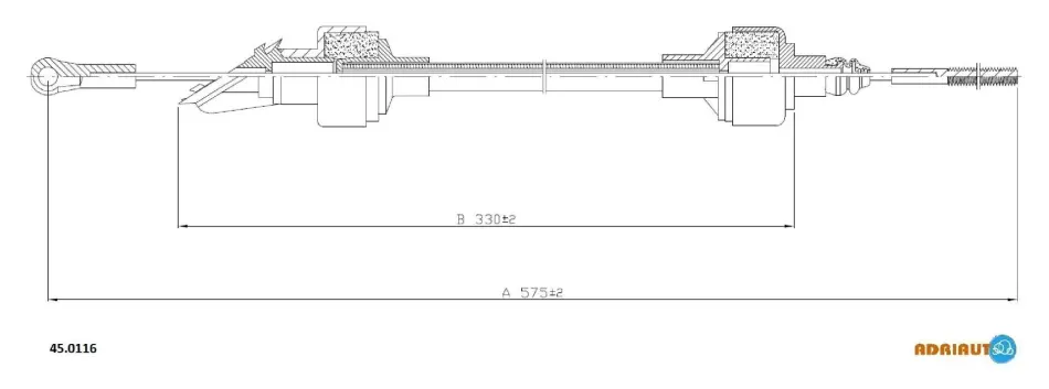 Тросик сцепления adriauto 450116