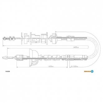 Трос зчеплення adriauto 35.0136