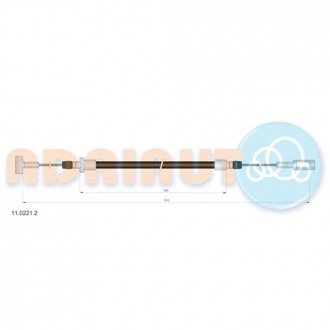 Тросик стояночного тормоза adriauto 11.0221.2