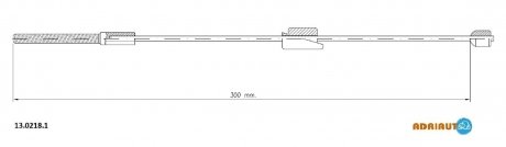 Тросик стояночного тормоза adriauto 1302181