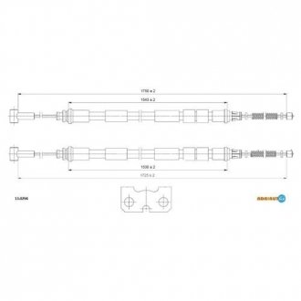 Тросик стояночного тормоза adriauto 13.0294