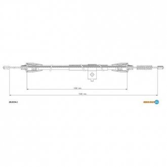 Тросик стояночного тормоза adriauto 28.0234.1