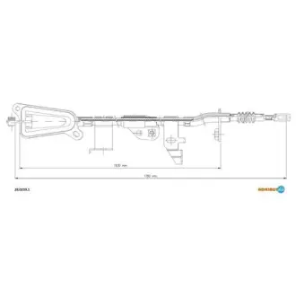 Тросик стояночного тормоза adriauto 2802391