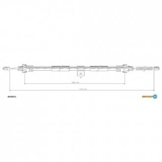 Тросик стояночного тормоза adriauto 28.0243.1