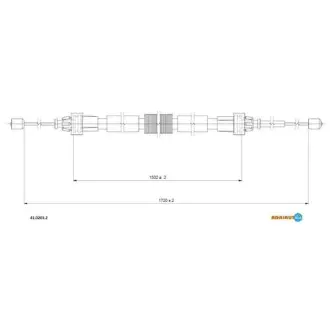 Тросик стояночного тормоза Adriauto 41.0201.2