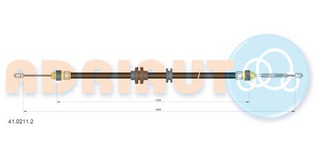 Тросик стояночного тормоза adriauto 41.0211.2