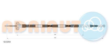 Тросик стояночного тормоза adriauto 52.0254 на Тойота Карина 2