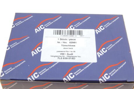 Замок дверей заднiй, лiвий, з центральним замком aic 52981