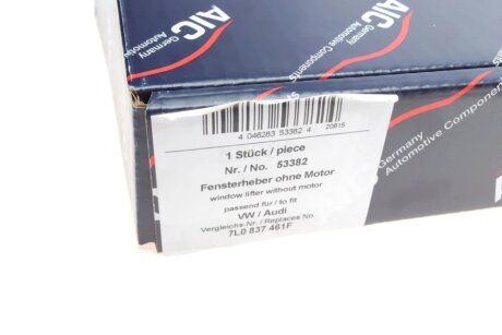 Склопiдйомник переднiй, лiвий aic 53382