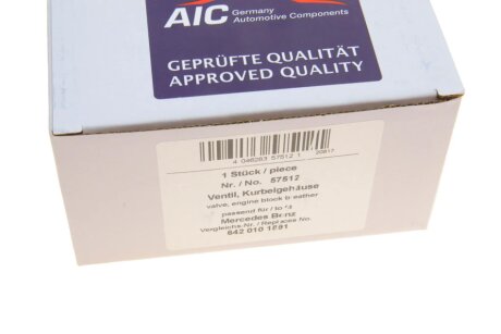 Клапан вiдводу повiтря з картера aic 57512