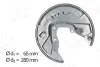 Защитный кожух (пыльник) тормозного диска AIC 57581
