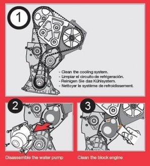 Комплект (ремінь+ролик+помпа) airtex WPK166101