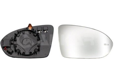 Скло дзеркала alkar 6436730 на Опель Инсигния б