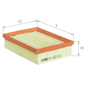 FORD Фильтр воздушный Fiesta III,Фургон 1.4/1.8D 89- ALPHA AF1822