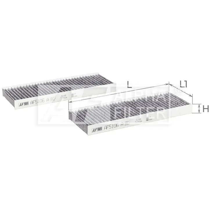 Вугільний фільтр салону ALPHA AF5106A2 (фото 1)
