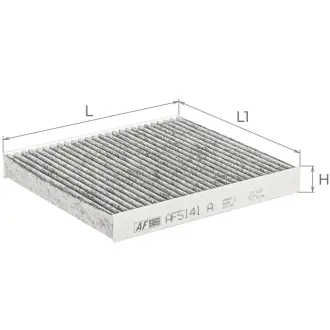 Угольный фильтр салона ALPHA AF5141a