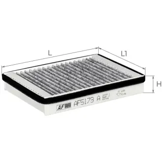 Угольный фильтр салона ALPHA AF5173a