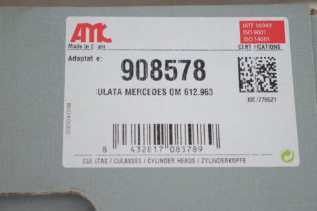 Головка блока циліндрів amc 908578
