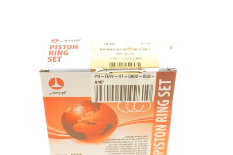Поршневые кольца amp PRRAV475902050SET