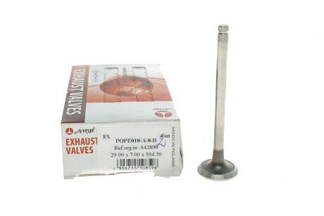 Клапан (выпуск) amp POPE018A0D
