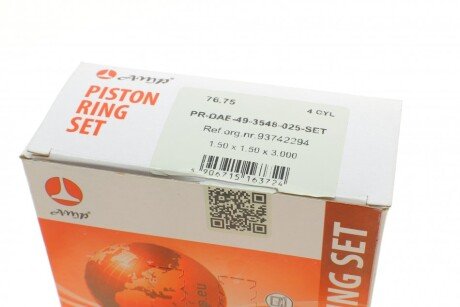 Поршневые кольца amp PRDAE493548025SET