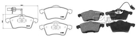 Колодки ручного (стоячого) гальма aplus 71123AAP