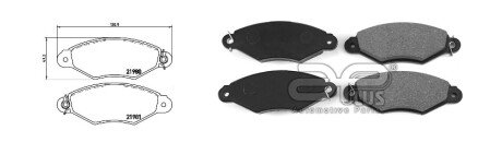 Передні тормозні (гальмівні) колодки aplus 71125CAP