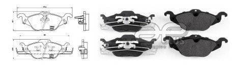 Колодки ручного (стоячого) гальма aplus 71130AAP