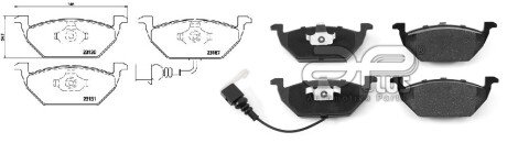 Колодки ручного (стоячого) тормоза aplus 71134AAP