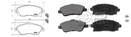 Колодки ручного (стоячого) тормоза aplus 71136BAP