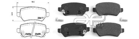 Колодки ручного (стоячого) тормоза aplus 71138BAP