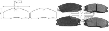 Передние тормозные колодки aplus 71145BAAP